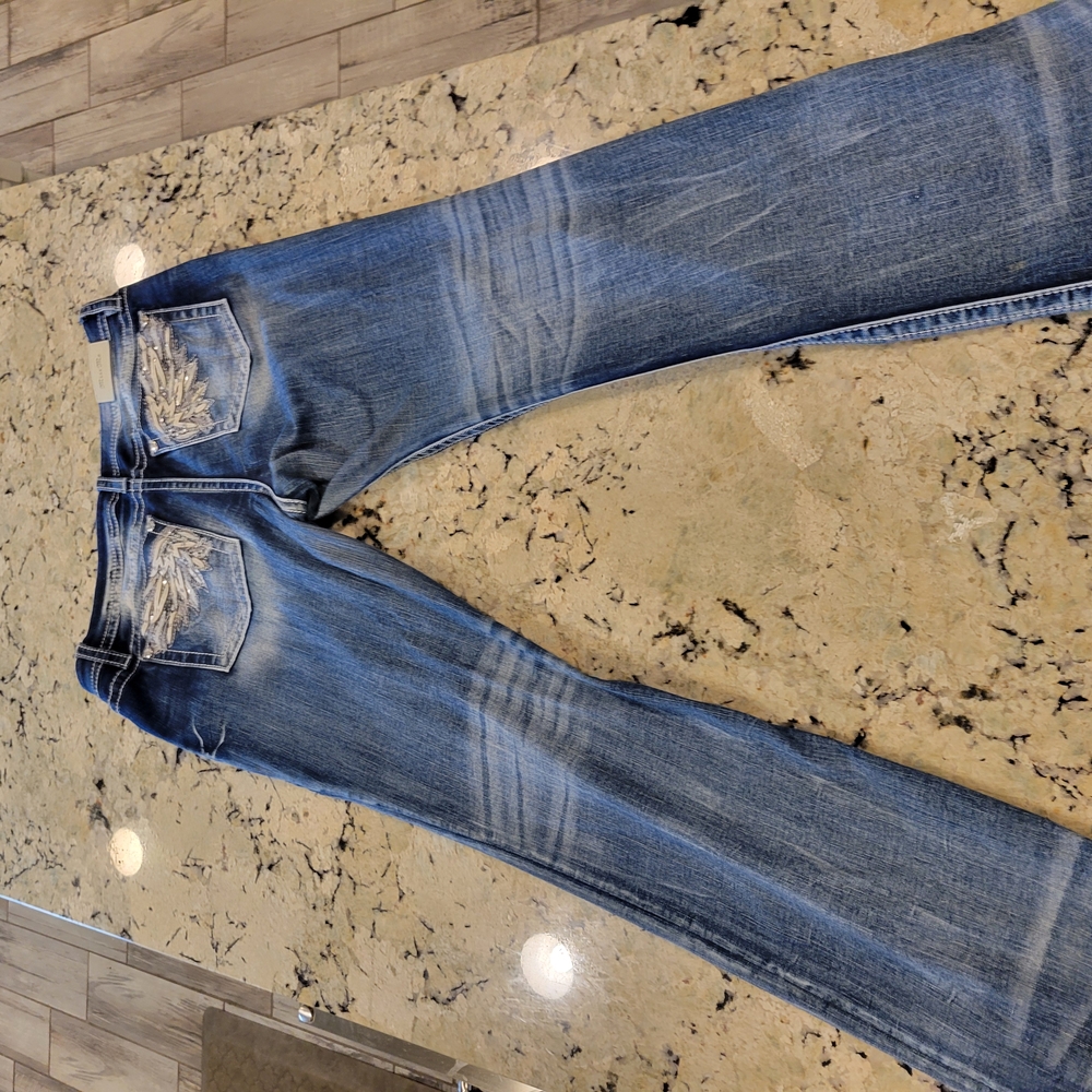 Miss Me Blue Straight Leg Jeans Classic Indigo